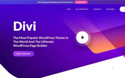 Pourquoi je réalise mes sites avec le thème et constructeur de page Divi ?