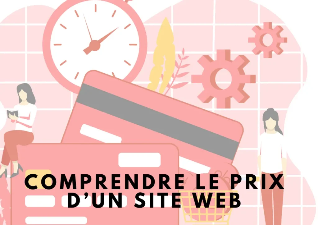Affiche prix site internet les éléments de coût d'un site internet