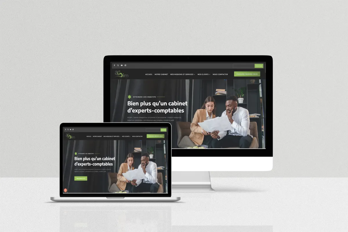mise en page web cabinet comptable v1 artdim createur site internet carcassonne