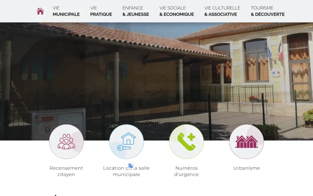 Création site internet – Mairie Ajac
