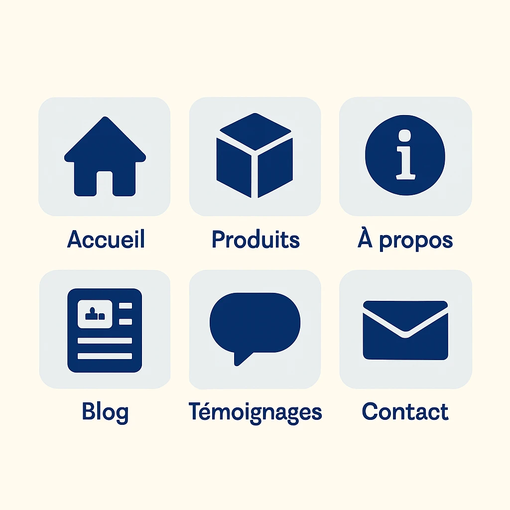 Pages essentielles site professionnel contenu et conversion Pages essentielles site professionnel contenu et conversion