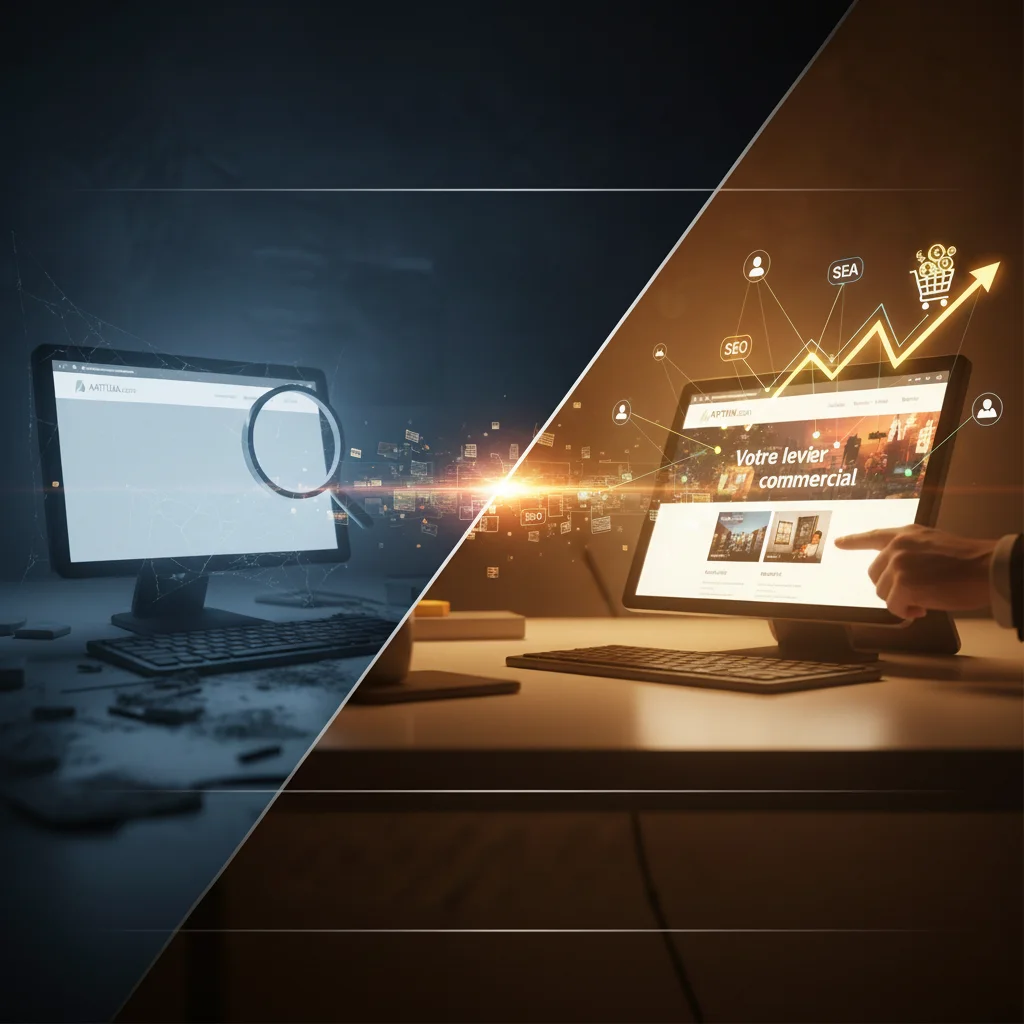 site invisible sur google - agence web Artdim à Carcassonne