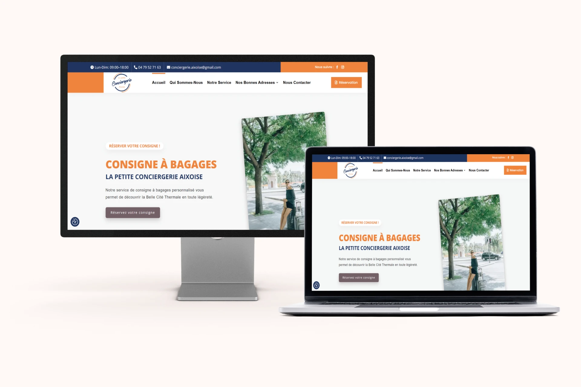 Mockup Consigne à bagages