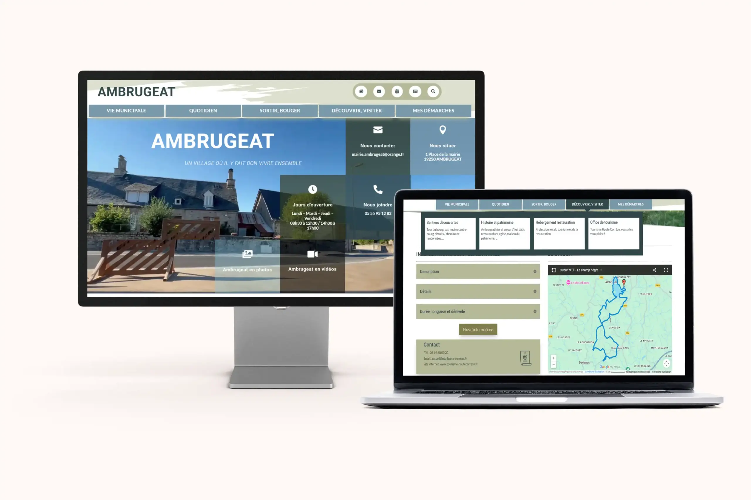 Creation site internet - Ambrugeat - Agence web Artdim Carcassonne